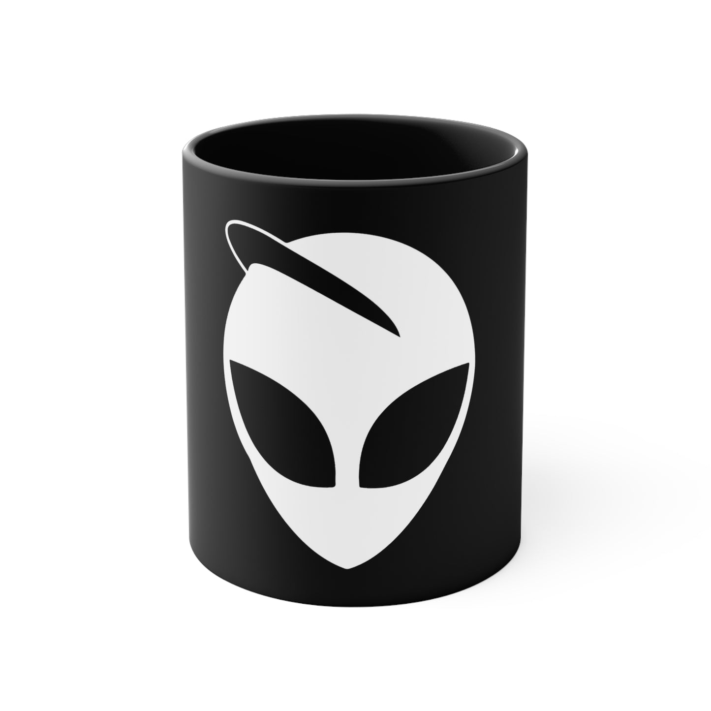 "Aliens Forever" Black x White Accented Mug, 11oz