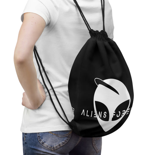 "Aliens Forever" Future Drawstring Bag